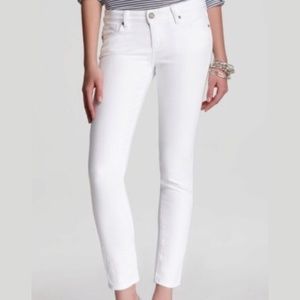 PAIGE | White Skyline Ankle Peg Jeans Sz. 28